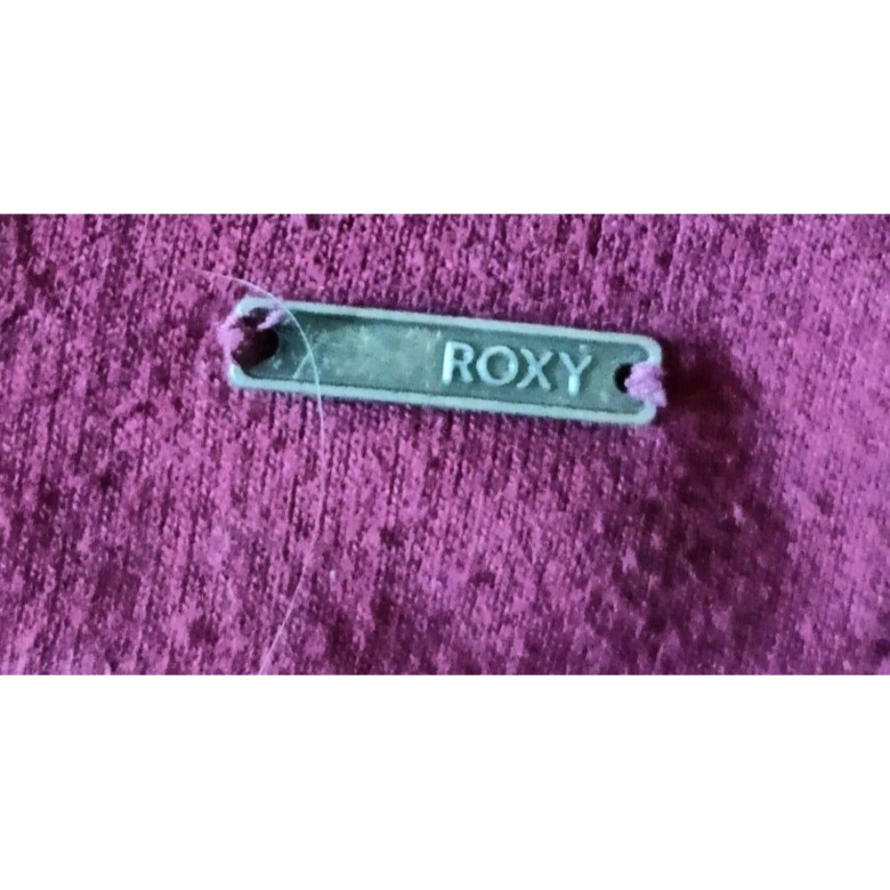 Roxy Hoodie Sweatshirt Women's Size XL Burgundy Full Zip Fleece Jacket - Picture 4 of 8